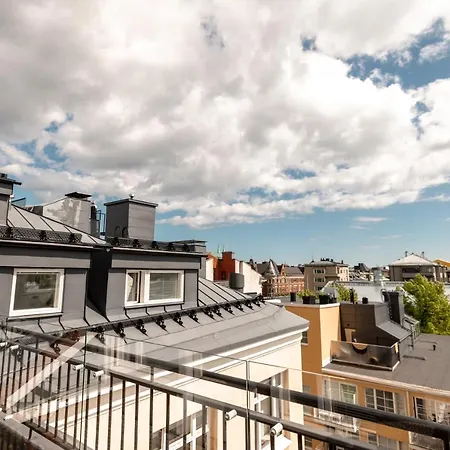 公寓 Poista 2ndhomes Deluxe 2br Penthouse With Rooftop Terrace & Sauna In Center *
