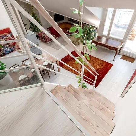 公寓 Poista 2ndhomes Deluxe 2br Penthouse With Rooftop Terrace & Sauna In Center 赫尔辛基